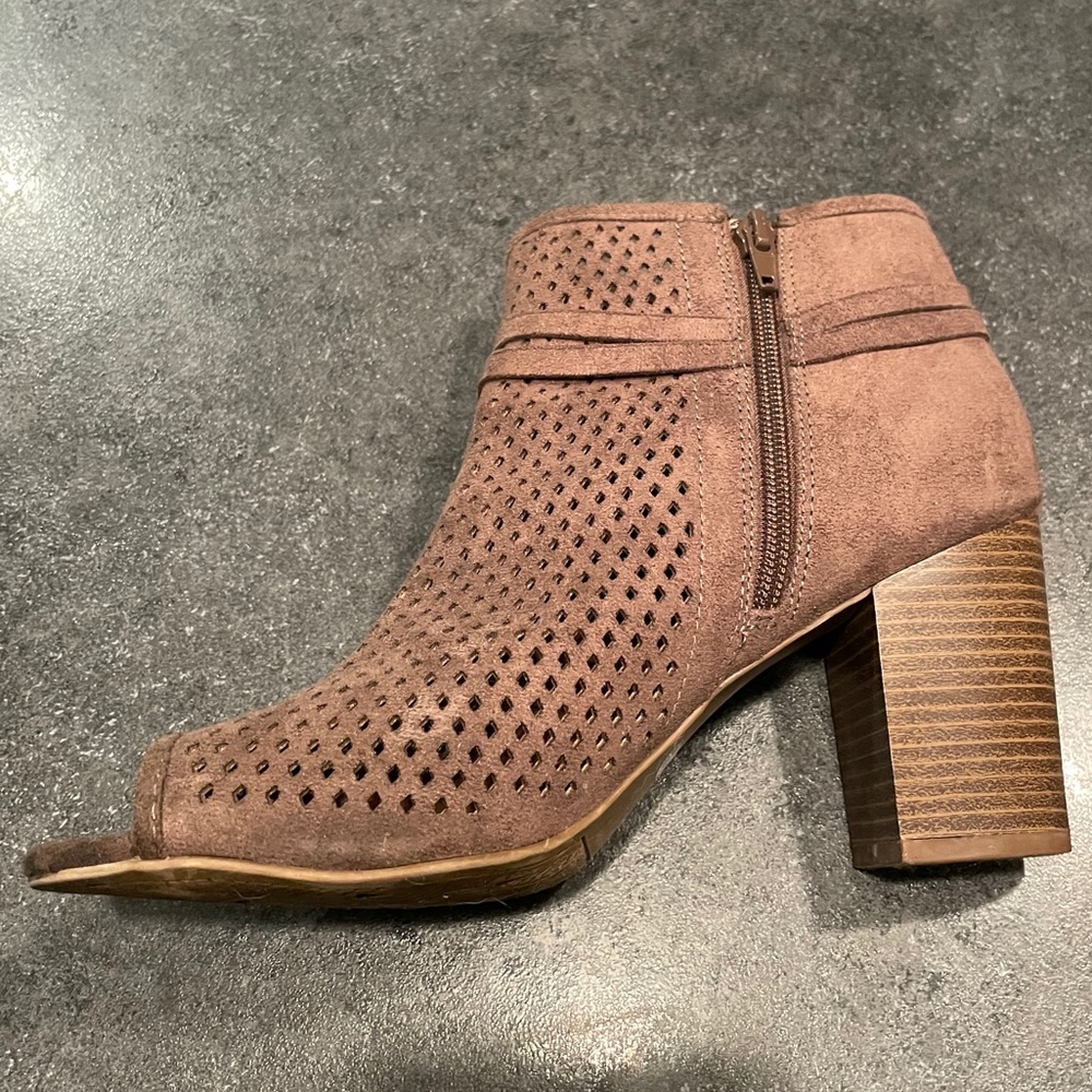 Open Toe Booties - Picture 2 of 8